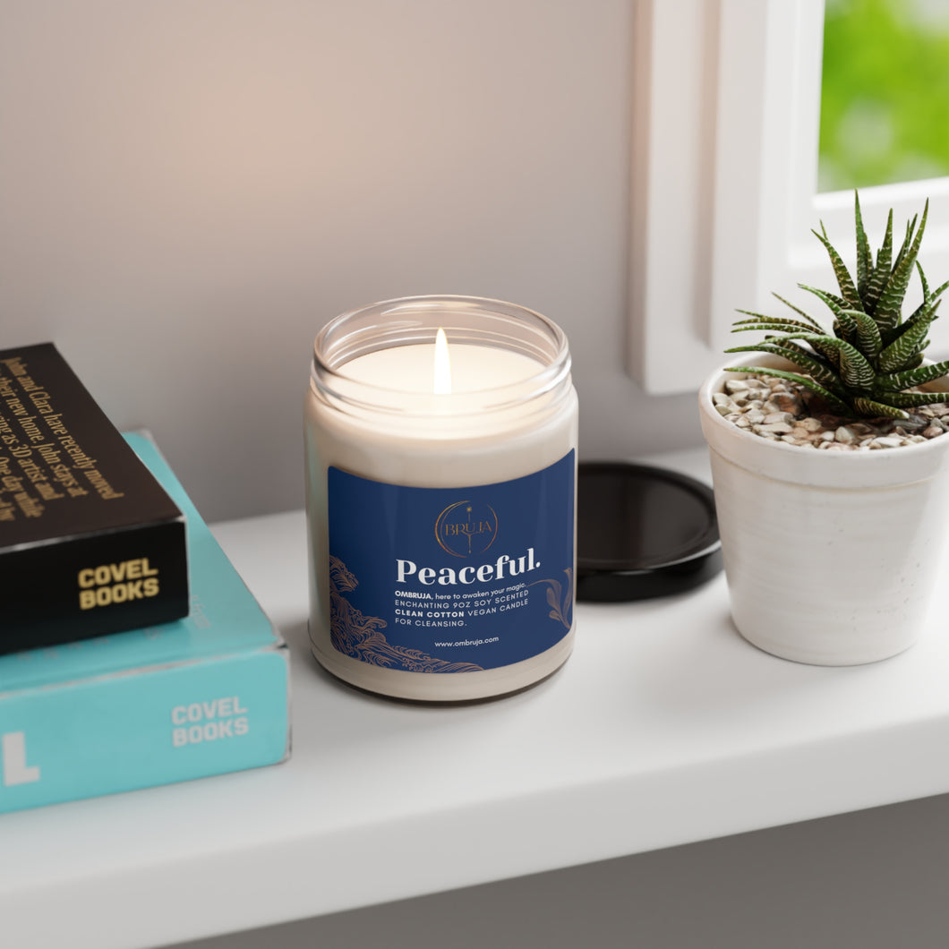 PEACEFUL, Clean Cotton Candle.
