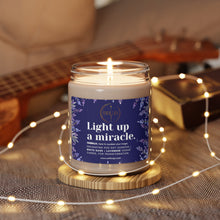 Load image into Gallery viewer, LIGHT UP A MIRACLE, White Sage + Lavender Candle.
