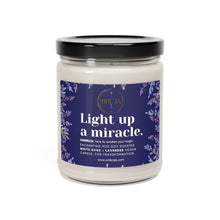 Load image into Gallery viewer, LIGHT UP A MIRACLE, White Sage + Lavender Candle.
