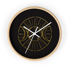 Load image into Gallery viewer, Wall Clock design with the moon by BRUJA 
