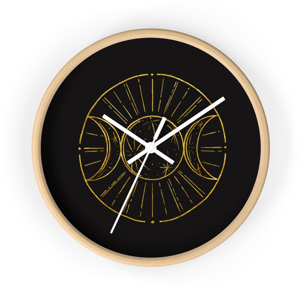 Wall Clock design with the moon by BRUJA 